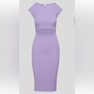 Wilfred free cut-out knit midi dress